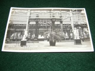Vintage Postcard Crystal Palace Sculpture Court Statues Sydenham London Rp