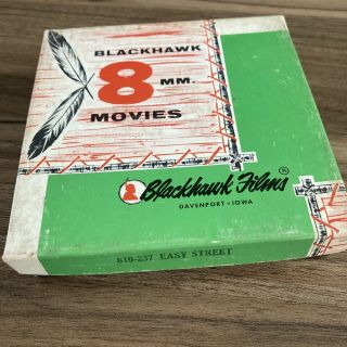Charlie Chaplin " Easy Street " (1917) 8mm Blackhawk Films Orig.  W/box (2 Reels)