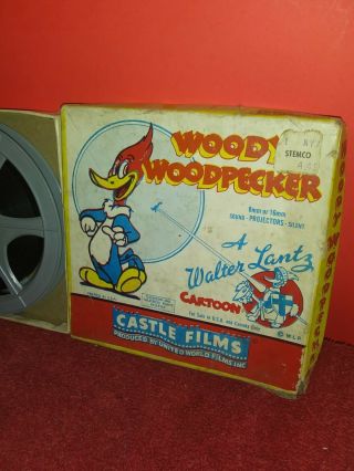 Vintage Woody Woodpecker Walter Lantz Castle Films,  8 Mm Movie 711