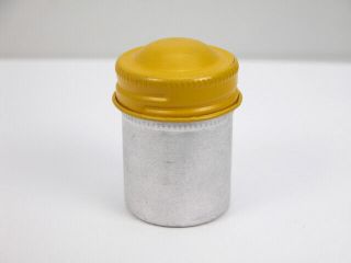 Vintage Kodak Yellow Top Metal Film Canister For 35mm Film Roll