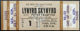 1975 Vintage Lynyrd Skynyrd Peter Frampton Nuthin 