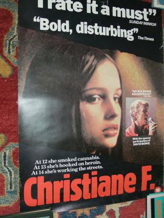 David Bowie Promo Poster Christine F