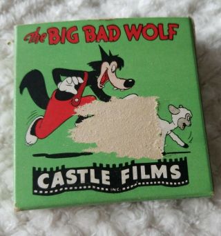 The Big Bad Wolf Castle Films 8mm Headline Edition 760 Vintage Cartoon