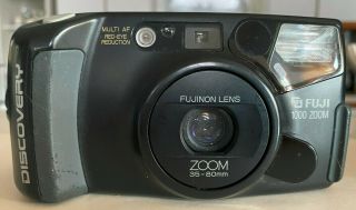 Fuji Discovery 1000 Zoom 35mm Film Camera W/case & Strap 35 - 80mm Panorama