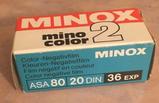 Minox Mino Color 2 Film 36 Exposure