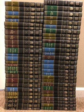1989 Britannica Great Books Of The Western World 1 - 54 Complete Set 54 Volumes Nm