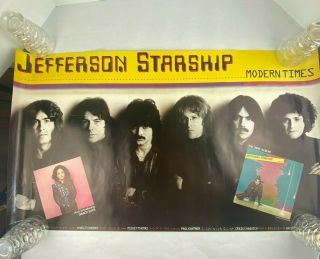 Vintage Jefferson Starship Modern Times Promo Poster 20.  5 X 36