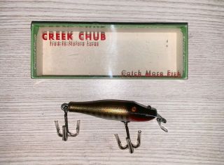 Creek Chub Baby Pike - Pikie Scale - 900 Wood/glass Eyed -
