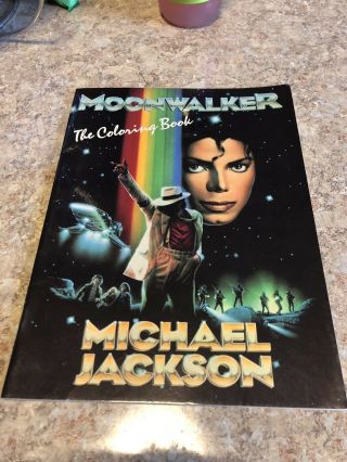 Rare 1989 Michael Jackson Moonwalker Coloring Book Near