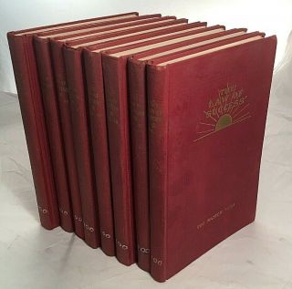 The Law Of Success By Napoleon Hill - 1947 Hrdbck 8 Vol Set 3rd Ed 16 Lessons