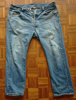 Levis 501 36 30 Well - Worn Vintage Jeans