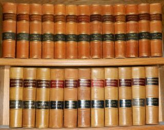1878 - 1888 9th Edition Encyclopedia Britannica 24 Volume Set Full Leather Bound