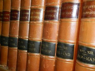 1878 - 1888 9th Edition Encyclopedia Britannica 24 Volume Set Full Leather Bound 2