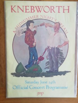 Genesis A Midsummer Nights Dream Tour Programme Knebworth 1978