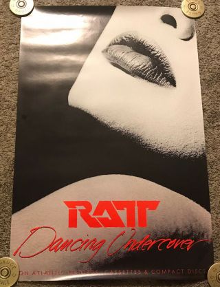 1986 Ratt Dancing Undercover Promo Poster,  Rolled,  24x36