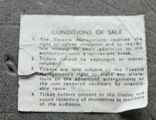 The Clash Get Out of Control Rainbow 1977 Concert Gig Tour Ticket 2