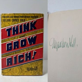 (signed) Napoleon Hill - Think And Grow Rich 1945
