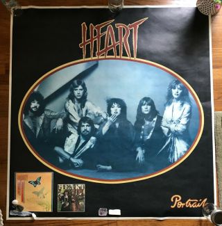 Heart Rock Band 44x42 Poster Columbia/epic Records B - 064