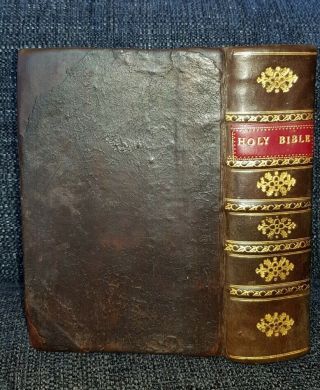 1614 King James Bible / Complete / Genealogies / Psalmes / Binding