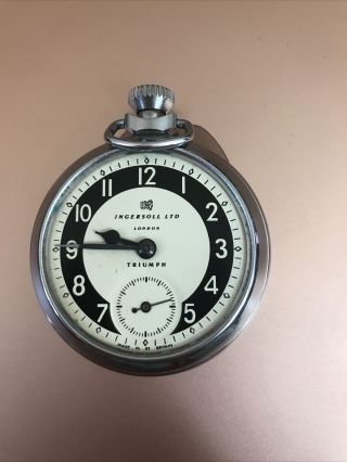 Vintage Ingersoll Triumph Pocket Watch For Repair / Spares