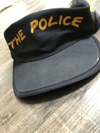 Vintage The Police Synchronicity 1983 Kenco Military Hat Black