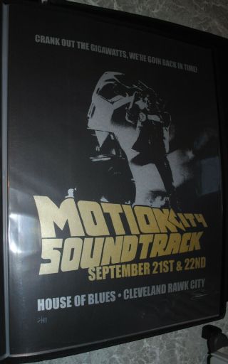 Motion City Soundtrack Mcs Cleveland Concert Poster /47 Back To The Future Art