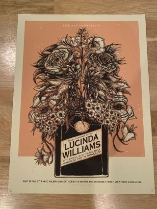 Lucinda Williams Silkscreen Concert Poster 53/600