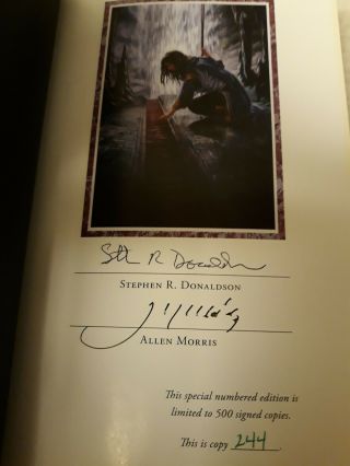 STEPHEN R.  DONALDSON THOMAS COVENANT GRIM OAK PRESS SIGNED AND NUMBERED 4