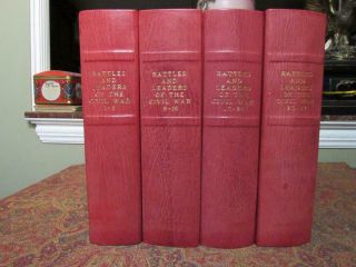 Battles And Leaders Of The Civil War - First Editions - Bound In Leather Covers