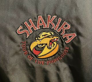 Shakira Tour Of The Mongoose Jacket Reebok Size L Rare