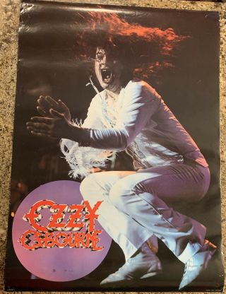 Rare Ozzy Osbourne 1981 Vintage Music Poster 24”x34”
