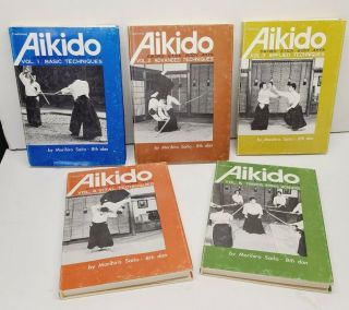 Rare 5 Vol.  Traditional Aikido Books Morihiro Saito 8th Dan Japan 1980s Martial