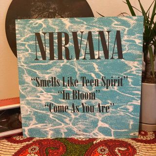 ORIG VTG 1991 Nirvana Nevermind Promo Poster 2 - Sided Flat 12x12 Grunge Punk Rock 3