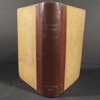 Albany Ny: 1897 First Edition The Ten Broeck Genealogy,  29 Of 100 Copies,  Rare