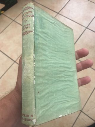 GEORGE ORWELL - Nineteen Eighty - four (1984) 1949 1st Edition Sicker & Warburg 6
