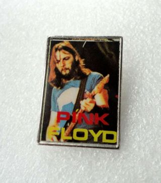 Vintage Pink Floyd David Gilmour Pin Badge Prog Heavy Rock Circ 80 