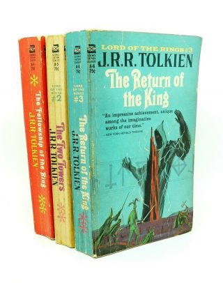 J R R Tolkien The Lord Of The Rings Illegal Paperback Edition Ace 1965 1st Rare
