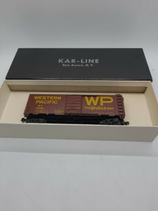 Vintage Kar Line Ho Scale Wp Western Pacific 40 