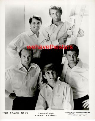 Vintage The Beach Boys 60s Surf Pop Rock Group Brian Wilson Publicity Portrait