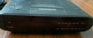 VTG MAGNAVOX AJ3040 Digital Alarm Clock AM/FM Radio Black - - 2