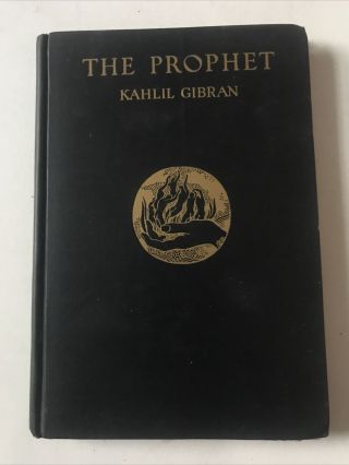 Rare Early Kahlil Gibran The Prophet 1926 Poetry 1st Edition 8th Printing