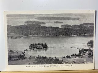 Vintage Postcard.  Aerial View Of Rest Haven Hospital Near Sidney Bc Can Pc123