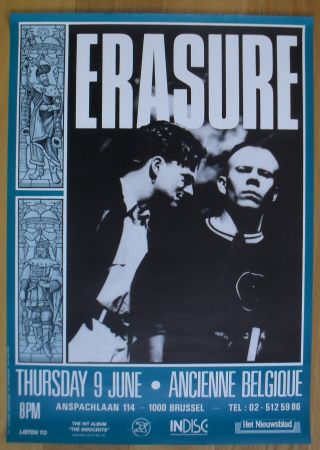 Erasure Concert Poster 