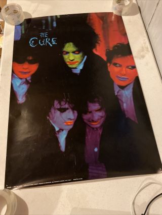 The Cure Vintage 1985 Head On The Door Poster 23 X 33 " Pinholes Rare
