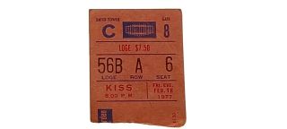 Kiss 1977 Madison Square Garden Ticket Stub February 18th Msg