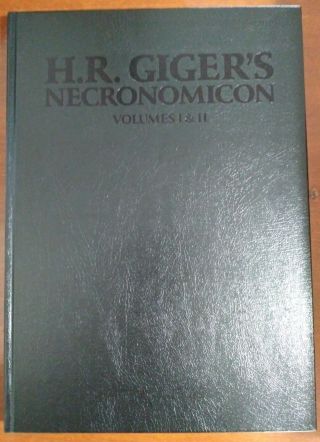 Necronomicon I & Ii H R Giger Near Deluxe Signed Leather 364 Of 666