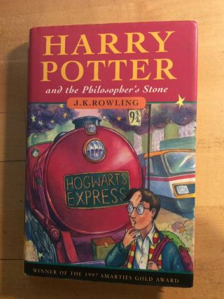 Harry Potter And The Philosopher’s Stone 4th Printing Uk 1997 Bloomsbury Hardcov