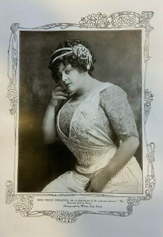 1910 Vintage Illustration Actress Trixie Friganza