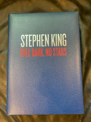 Signed Numbered Limited Edition Stephen King " Full Dark No Stars " Book