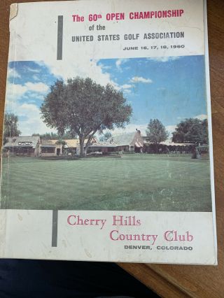 1960 Us Open Golf Program - Cherry Hills Country Club -
